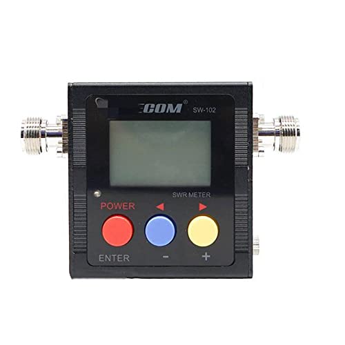 Upgrade Version Surecom SW-102 125-525Mhz VHF/UHF Antenna Power & SWR Meter+SMA-M& SMA-F Connector not for DMR System