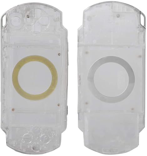 Full Housing Case Coverfor PSP, Replacement Anti-Drop Shell Set with Buttons Kit for 1000 Replacement Shell(Clear)