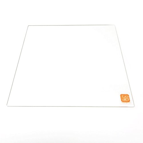 GO-3D PRINT 330mm x 330mm Borosilicate Glass Plate Bed Flat Polished Edge for 3D Print