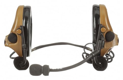 3m - Mt20h682bb-47-cy - 3m Peltor Comtac V Headset Mt20h682bb-47 Cy, Neckband, Single Lead,Standard Dynamic Mic, NATO Wiring, Coyote, 10 Ea/case