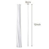 Caydo 200 Pieces White Pipe Cleaners Craft Chenille Stems for DIY Art Creative Crafts Party Decorations (12 Inch x 6 mm)