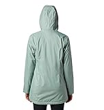 Columbia Women's Plus Size Switchback Long Jacket, Light Lichen/Cool Green Lining, 1X