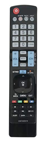 AKB74455416 Replaced Remote fit for LG LED LCD TV 50LF5800 55LF5800 50LF6100 55LF6100 60LF6100 50LF6090 55LF6090 60LF6090 32LF5800 42LF5800 40LF6300 65LF6300 42LF6500 43LF6300 50LF6500 55LF650