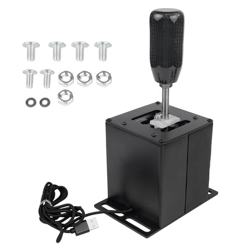 PC USB Simulator Shifter, G27 G25 G920 G29 Shifter, T300RS GT WRC Assetto Corsa ATS Shifter, Steering Wheel H Gear Sequential Shifter Fits Logitech Thrustmaster Sim Racing Games, 7+R