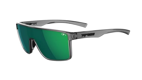 Tifosi Sanctum Sunglasses (Crystal Smoke, Green Mirror Polarized)
