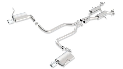 BORLA 140406 Cat-Back System for 2011-2021 Jeep Grand Cherokee Sub Models Limited/Overland/Trailhawk 5.7L V8 Auto. Trans. 2 & 4WD 4 Door With "Under Bumper" Tip Exit. EXC. With Reusable Factory Tips