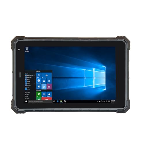 RUGLINE Rugged Tablet, 8 inch Windows 10 Rugged Tablet, 4G LTE, GPS, Water Resistance, 7.6V 5000mAh Battery, 8GB RAM/128GB ROM, Bluetooth, Dual Wi-Fi for Enterprise Work Field