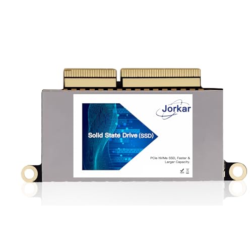 Jorkar 1TB SSD Hard Drive for MacBook Pro A1708 NVMe PCIe Gen3x4, Internal Solid State Drive Upgrade for MacBook Pro A1708 (2016-2017)