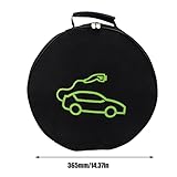 EV Charging Cable Storage Bag , Round Large Capacity Multi Purpose EV Carry Bag Wearproof Practical for Cords for Hoses , Electric vehicle spare parts