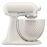 KitchenAid 5 Quart Ceramic Bowl for all 4.5-5 Quart Tilt-Head Stand Mixers KSM2CB5MR, Meringue