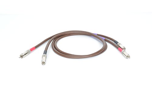 Tuneful Cables Belden 8402 RCA Stereo Interconnect Cables 3ft Pair - Natural High Fidelity Sound for Your Hi Fi Stereo System (Connects: CD Player Streamer Amplifier DAC Turntable Preamplifier)