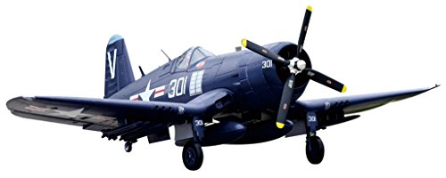 Fms Rc Planes for Adults Remote Control Airplane Warbird F4U Corsair RC Airplane 6CH 1700mm (66.9") Wingspan Blue with Flaps LED Retracts PNP (No Control, Battery, Charger)