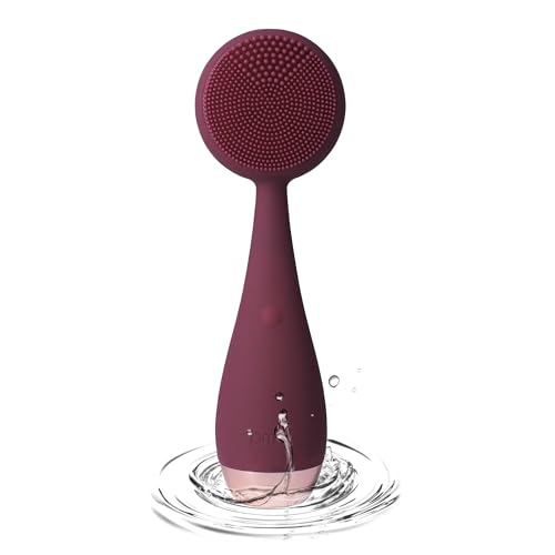 PMD Clean Pro - Smart Facial Cleansing Device with Silicone Brush & ActiveWarmth Anti-Aging Massager - Waterproof - SonicGlow Vibration Technology - Clear Pores & Blackheads - Lift, Firm, & Tone Skin