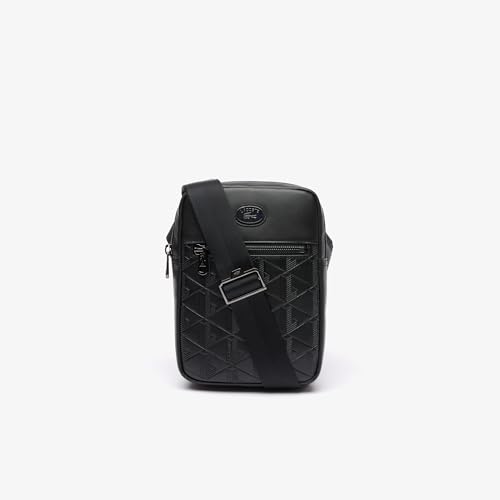 Lacoste Men's Vertical Camera Bag, Black, One Size