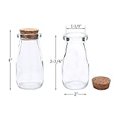 Kingrol 18 Pack Glass Bottles with Cork Stoppers, 3.5 oz Vintage Glass Favor Jars for Arts, Crafts, Decoration, Party Favors