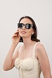 FEISEDY Classic Women Sunglasses Fashion Thick Square Sun Glasses Chunky Frame UV400 B2471