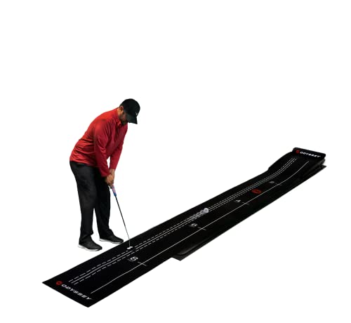 Callaway Odyssey Tour Premium Golf Putting Mat - Durable Felt Putting mat, Golf putt Trainer Helps You Practice Putting