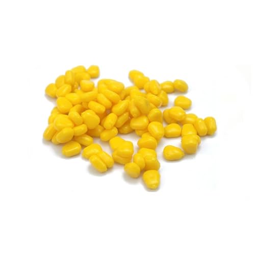 100pcs Silicone Smell Corn Soft Bait Water Corn Carp Fishing Lures with The Cream Smell of Artificial Rubber Baits