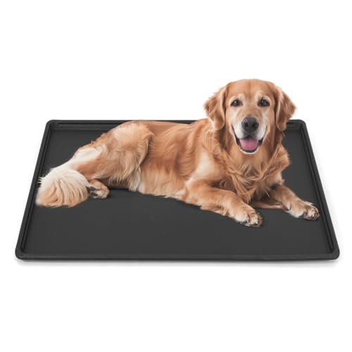 BOWHAUS 46.8-Inch Dog Crate Pan Replacement, Sturdy, Waterproof Plastic Tray for 48-Inch Pet, Rabbit Ferret Critter Kennels, Versatile Pan and Easy to Clean