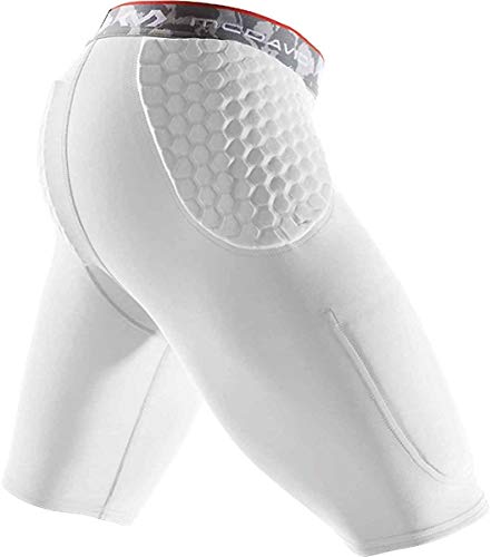 McDavid Basketball Padded Compression Shorts Girdle. 3 HEX Pads Padding. Hips and Tailbone Protection. Cup Pocket