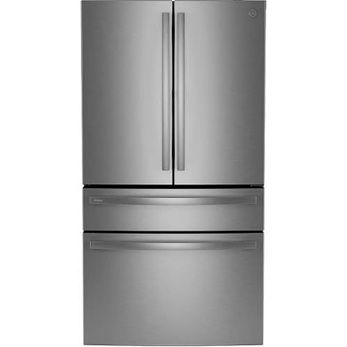 Profile 29 cu. ft. Smart 4-Door French-Door Refrigerator Stainless Steel w/Door in Door, Dual-Dispense AutoFill Pitcher