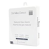 DeNova Detect Natural Gas Alarm, Only 100% Battery-Powered Detector in USA, Voice Alerts in English & Spanish, UL1484 Listed, 6-Year Battery Life