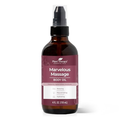 Plant Therapy Marvelous Massage Carrier Oil Blend 4 fl. oz. Base for Essential Oils or Massage