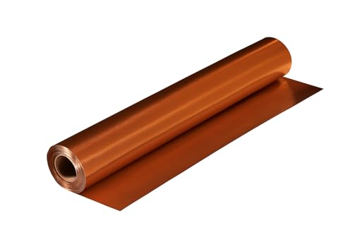 St Louis Crafts 38 Gauge Aluminum Foil - 12 Inches x 25 Feet - Copper Roll Only