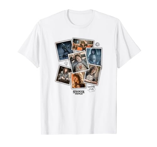 Stranger Things 4 Eddie Munson Scrapbook Photos T-Shirt