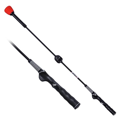 PGM Golf Swing Trainer Aid - Golf Swing Training Aid Golf Practice Warm-Up Stick for Strength Flexibility and Tempo Training -Suit for Practice Chipping Hitting Golf Accessories