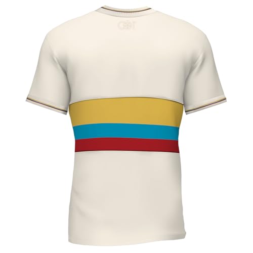 Camiseta Edición Especial Seleccion Colombia - Centenario de la Federación Colombiana - 100 Años Colombia Soccer Jersey White (US, Alpha, Large, Regular, Regular, White)
