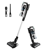 Eureka Lightweight Cordless Vacuum Cleaner, High Efficiency Powerful Motor LED Headlights, Convenient Stick and Handheld Vac, Black