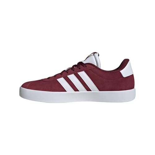 adidas Men's Vl Court 3.0 Sneaker, Shadow Red/White/Shadow Red, 12