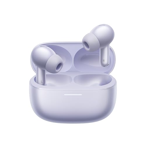 Xiaomi Redmi Buds 6 Pro, True-to-Life Audio, Hi-Res Audio with coaxial Dual Drivers, LDAC, Up to 55dB Active Noise Cancellation, Compatible with Android iPhone and Bluetooth Device (Lavender Purple)