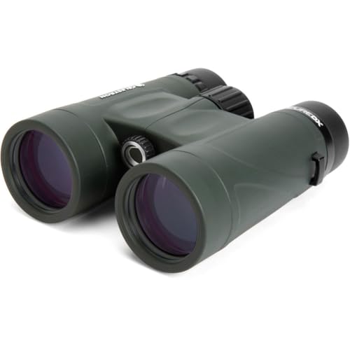 Celestron 71332 Nature DX 8x42mm Binoculars with Multi-Coated Lens, BaK-4 Prism Glass and Carry Case, Green