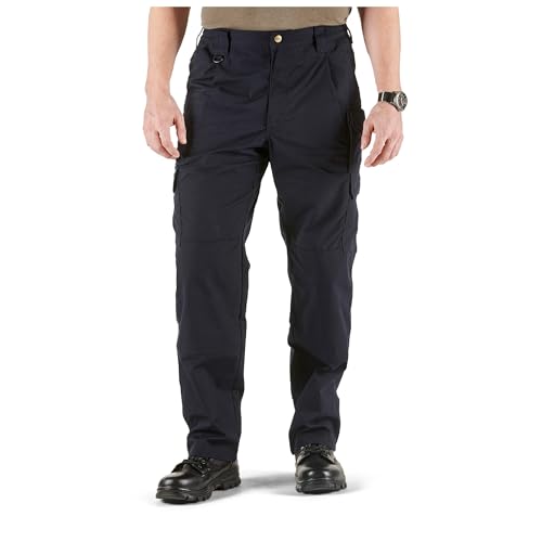 5.11 Tactical Cargo Pants for Men, Taclite Pro Ripstop Mens Work Pant, Lightweight Performance, Dark Navy, 36W x 32L, Style 74273ABR