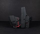 Radial Innovations Appendix Carry (AIWB) Gun Holster, Compatible with Glock 19/19x/32/45 (Gen 2-5) (Left-Handed, Red)