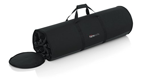Gator Frameworks Microphone Stand Carry Bag - Holds up to (6) Tripod Style Mic Stands up to 42" (GFW-MICSTDBAG)