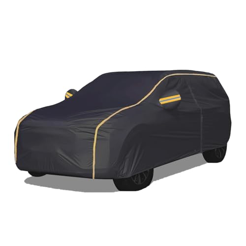Car Cover Winter for Peugeot 5008 (2017-2021) Full Exterior Covers Scratch Resistant Dustproof Sun Protection Anti-UV with Driver Door Zipper