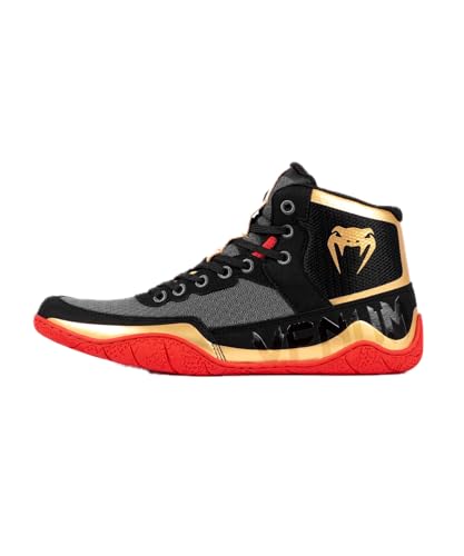 Venum Men's Women's Wrestling Boxing Elite Shoe - Black/Gold/Red