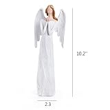 ZICZAMLA 10.2Inch Angel Statue for Sympathy Gift, Hand-Painted Angel Figures and Statues to Show Love,Bereavement,Christmas Angels Figurines,Guardian Angel Collectible Figuriner