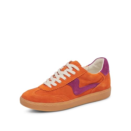 Dolce Vita Women's Notice Sneaker, Orange Multi Suede, 7