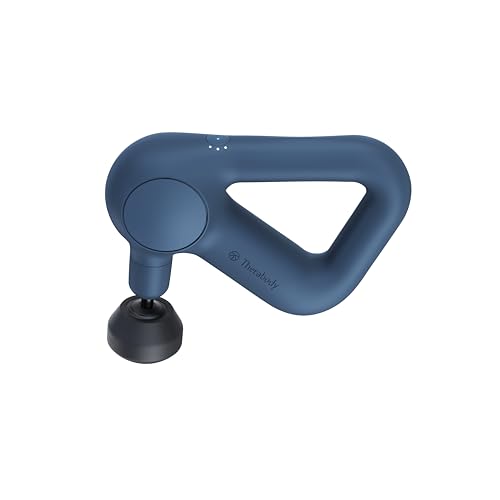 TheraGun Relief Handheld Percussion Massage Gun - Easy-to-Use, Comfortable & Light Personal Massager for Every Day Pain Relief Massage Therapy in Neck, Back, Leg, Shoulder and Body (Navy)