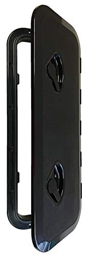 SEAFLO Marine Boat Deck Access Hatch & Lid 23.9" X 9.5" - Black 607mm x 243mm