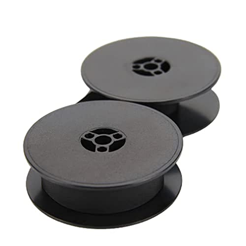 Typewriter World Ribbon,Twin Roller Pack Typewriter Ribbon - Compatible with All Models - Typewriter Ribbon (Black)