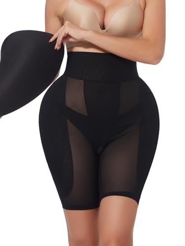 Clevvets Hip Pads for Women Hip Enhancer Booty Pad Womens Shapewear Tummy Control Panties Shaper Shorts