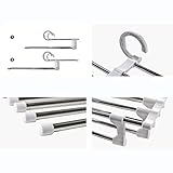 UUNVTOSU Clothes Hanger 5 in 1 Multifunctional Pants Rack Wardrobe Adjustable Magic Pants Rack Towel Rack Stainless Steel Folding Clothes Hooks Racks