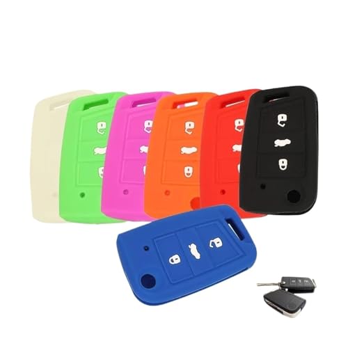 50pcs Silicone Car Key Cover Case Compatible For VW C5 Golf7 Mk7 Seat Ibiza Leon FR 2 Altea Aztec Compatible For SKODA Octavia