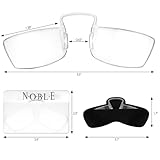 Noble Small Reading Glasses (3 Pack) - Rimless Readers with 3 Wallet Credit Card Holders and 1 Cell Phone Case - Pocket Magnifying Cheaters for Men and Women (+1.50)