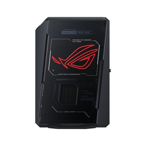 ROG NUC (2025) Gaming Mini PC with Intel® Core™ Ultra 9 (Series 2) ARL-HX CPU, NVIDIA® GeForce RTX™ 5080 Mobile GPU, 32GB DDR5 RAM, 2TB NVMe SSD, Thunderbolt™ 4, Triple-Fan Cooling, and ARGB Lighting